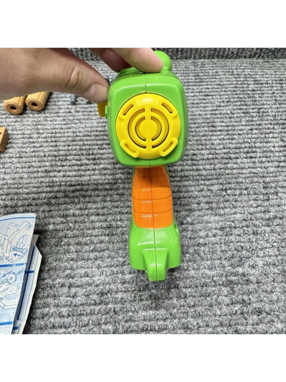 Handy Manny Spinner Power Screwdriver Play Building Set Wood Screws Works RARE - Picture 6 of 11